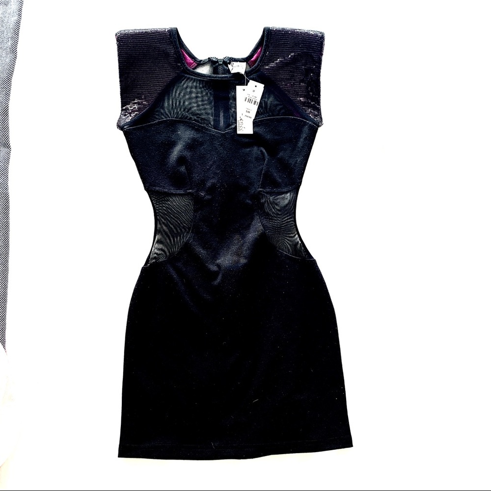 NWT LF Renee London Black Mini Dress